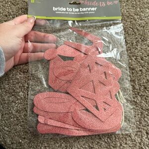 Sparkling Pink Bride to Be Banner